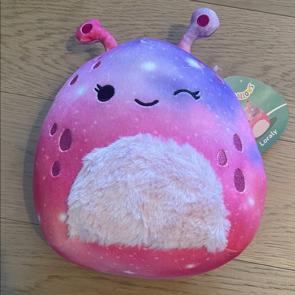 Squishmallows Pink and Purple Stuffed Animal Loraly